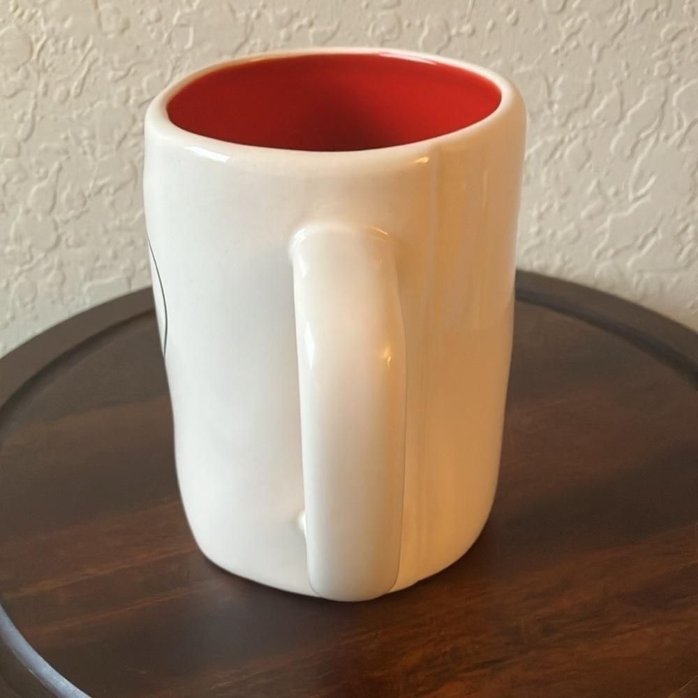 Rae Dunn: White/ Red interior Valentine Heart Mug- Coffee/Tea - Picture 3 of 16